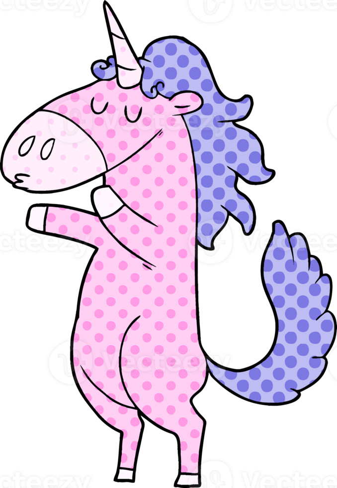 cartoon unicorn drawing png