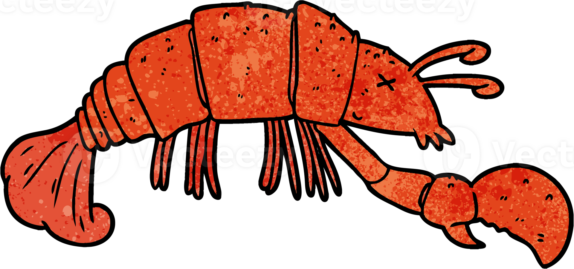 cartoon lobster drawing png