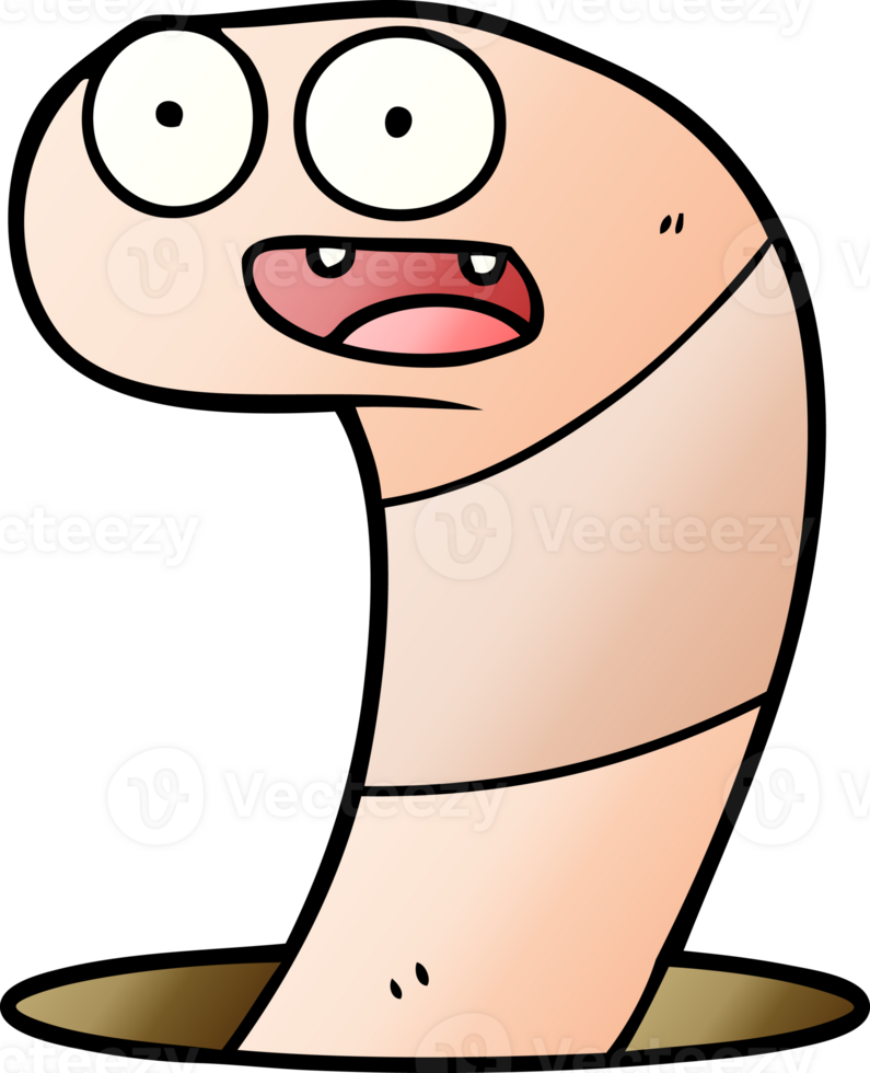cartoon worm drawing png