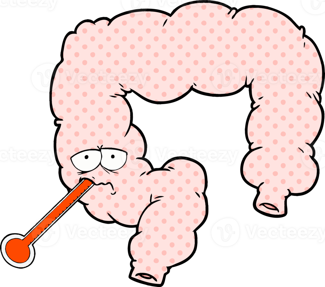 cartoon unhealthy colon drawing png