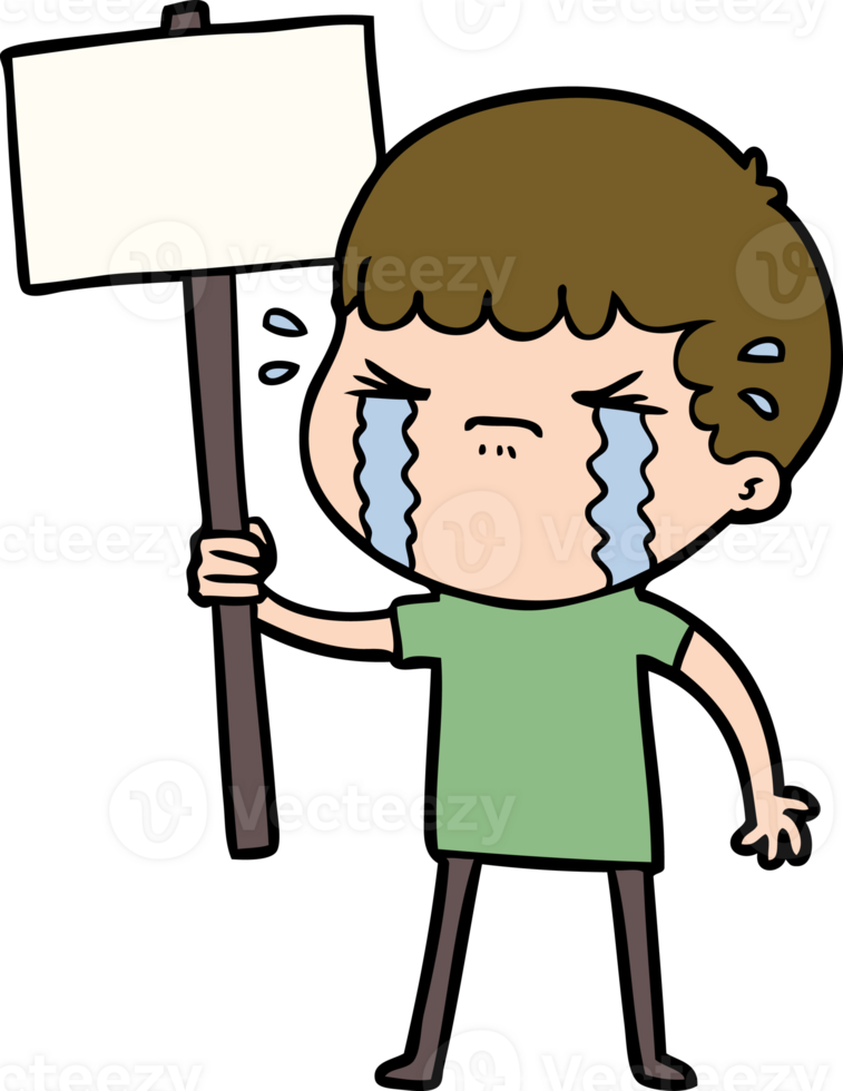 cartoon man crying drawing png