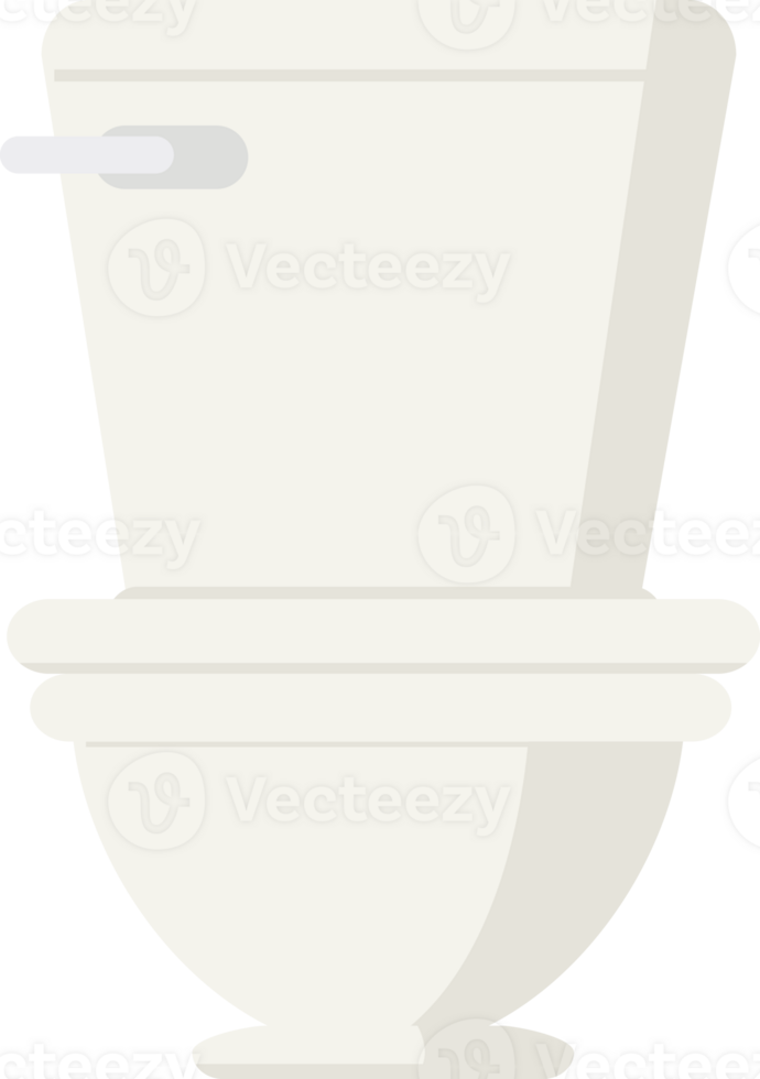 Flat colour illustration of a toilet drawing png