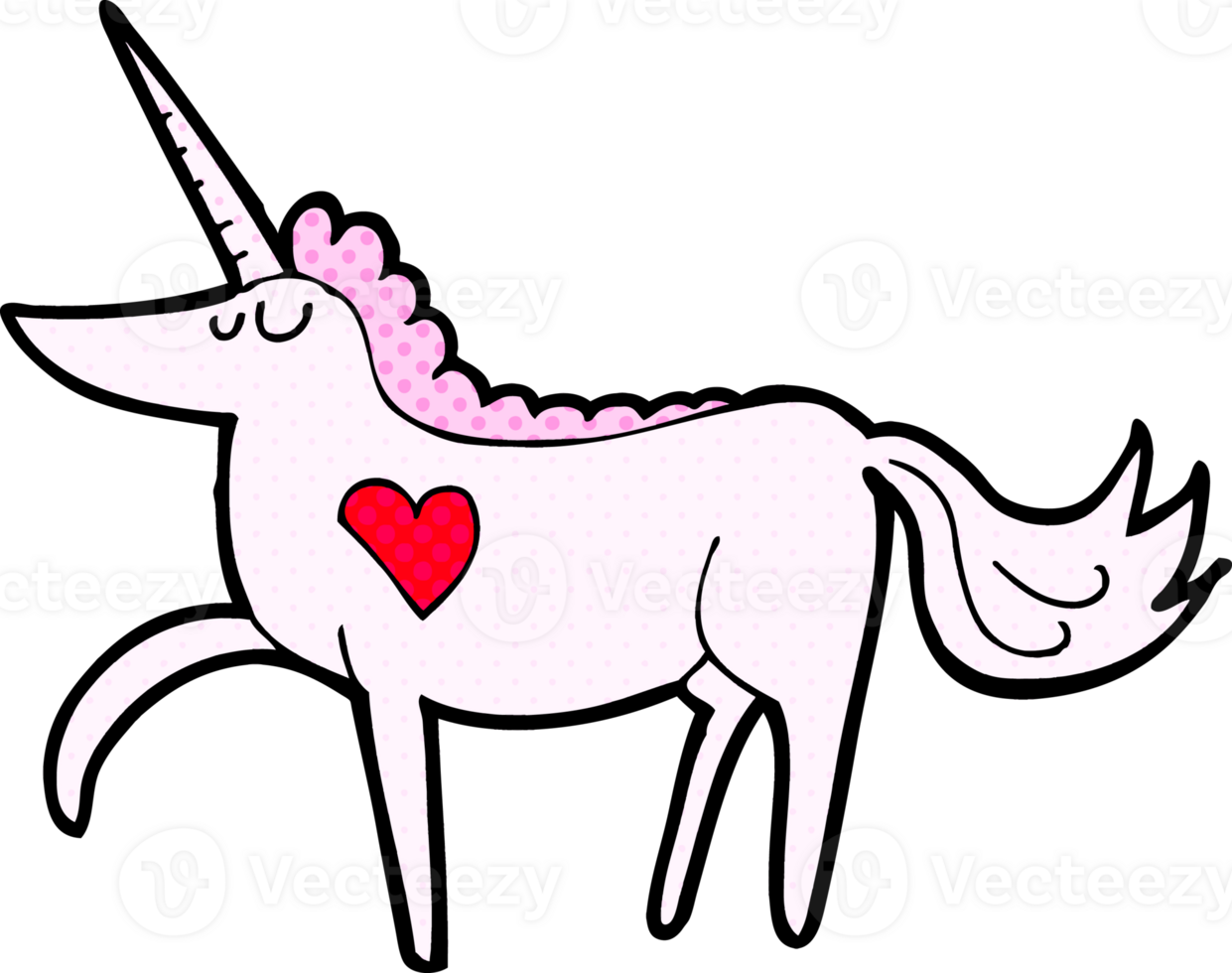 cartoon unicorn drawing png