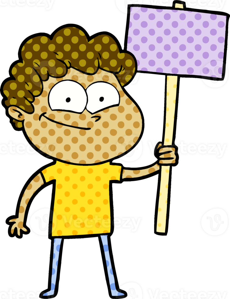 cartoon happy man drawing png