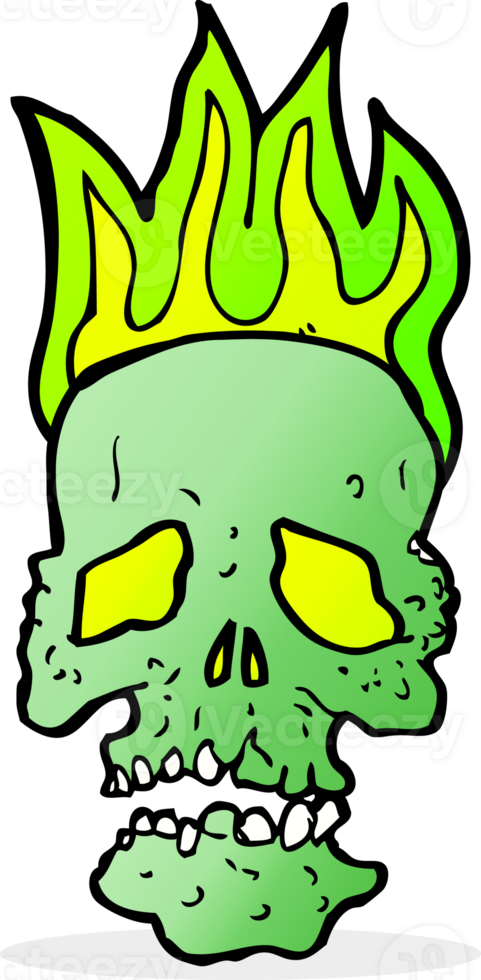 cartoon skull drawing png