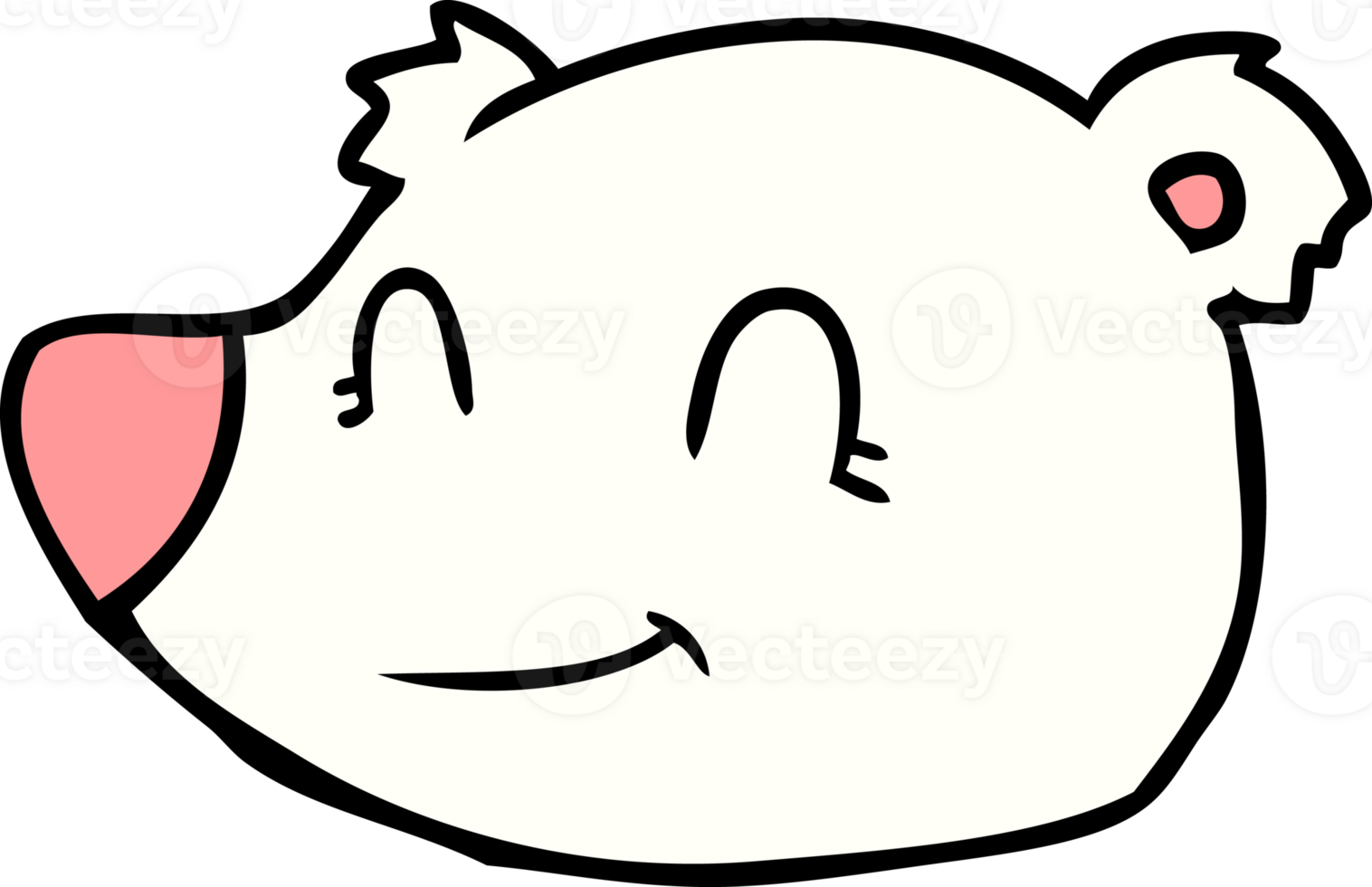 polar bear cartoon drawing png