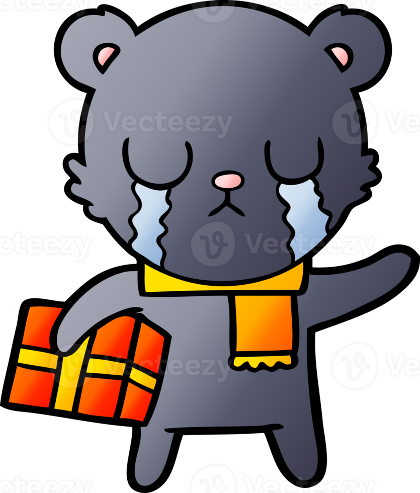 crying bear cartoon chraracter drawing png