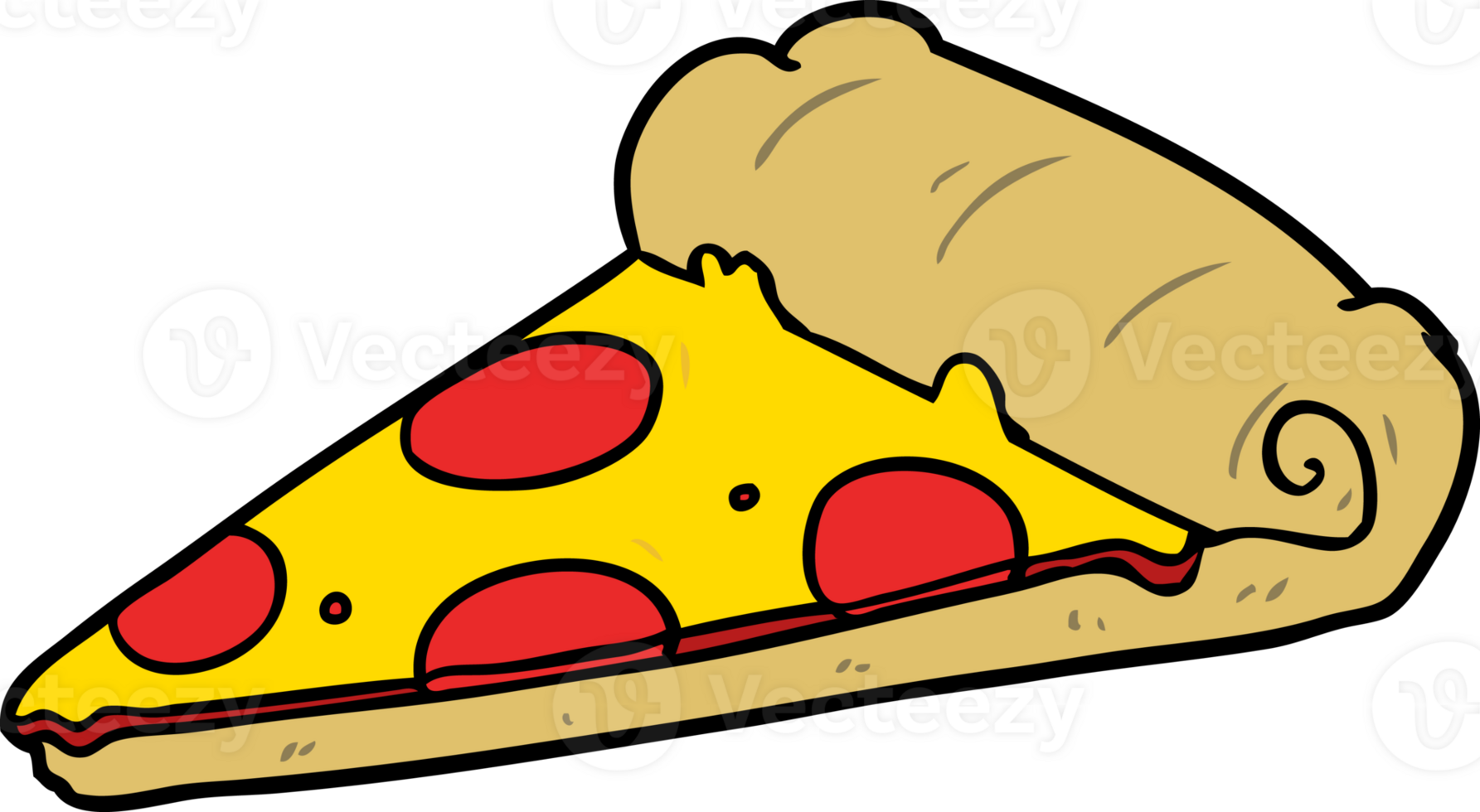 cartoon slice of pizza drawing png