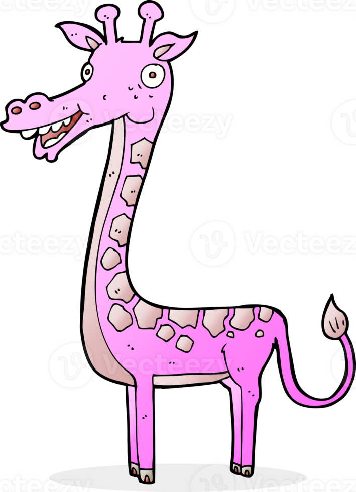 cartoon giraffe drawing png
