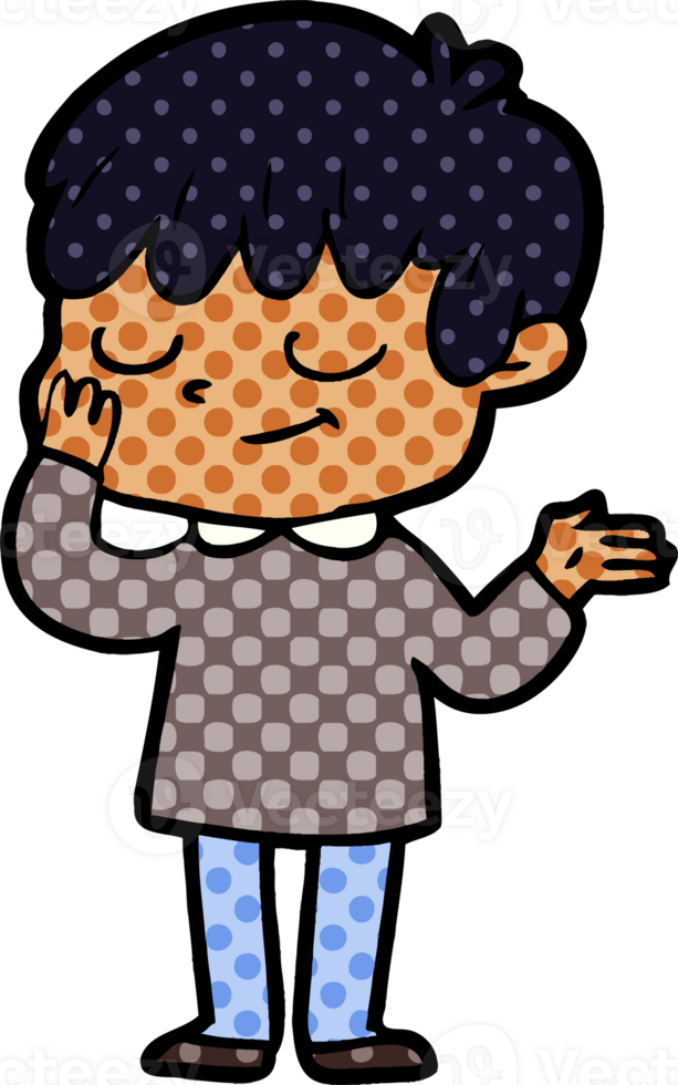 cartoon happy boy drawing png
