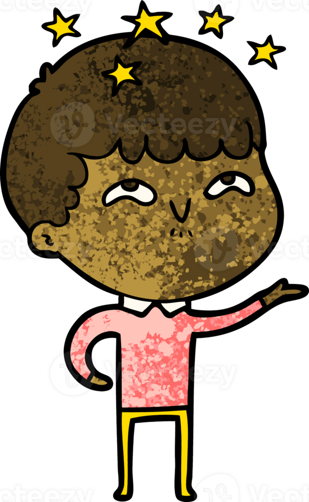 cartoon amazed boy drawing png