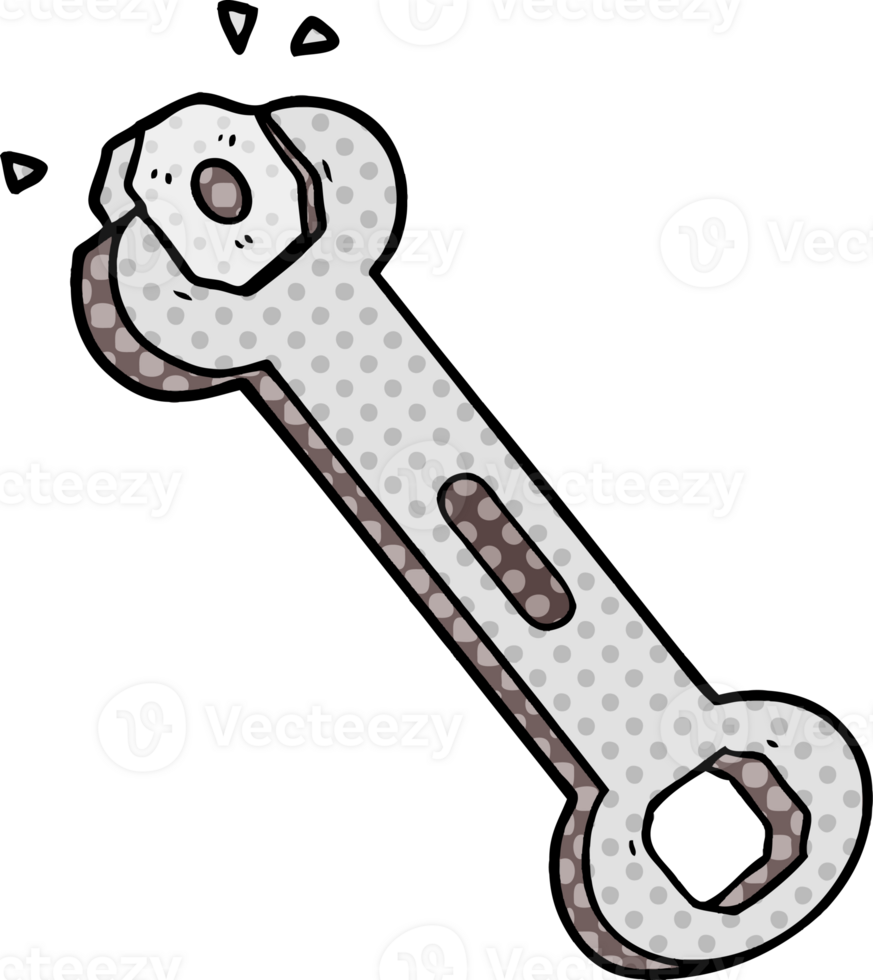 cartoon spanner turning nut drawing png