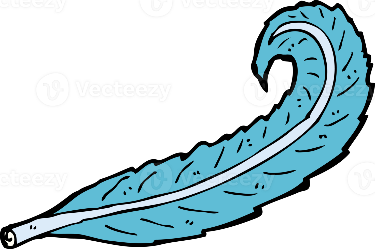 cartoon feather drawing png