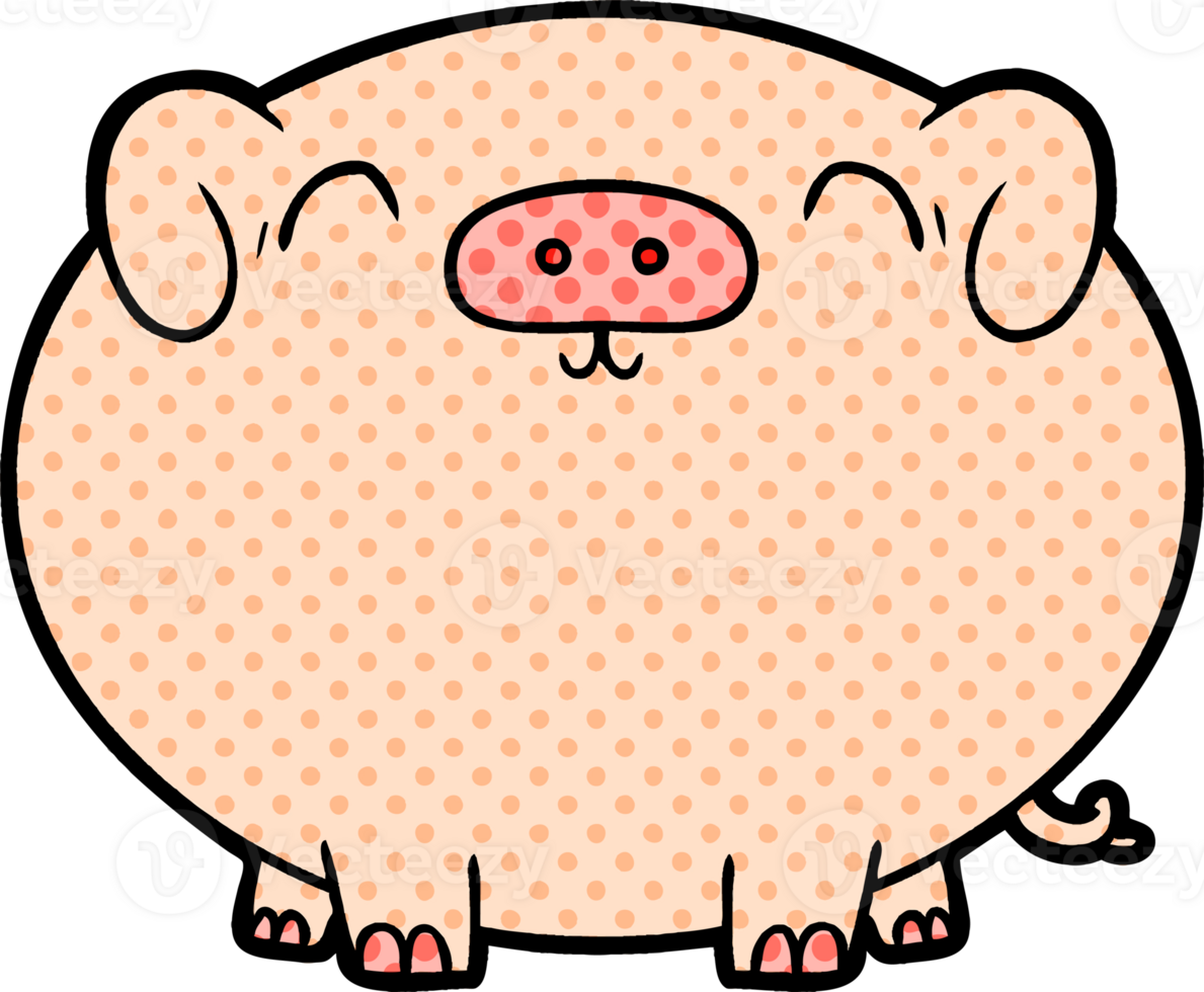 cartoon pig drawing png