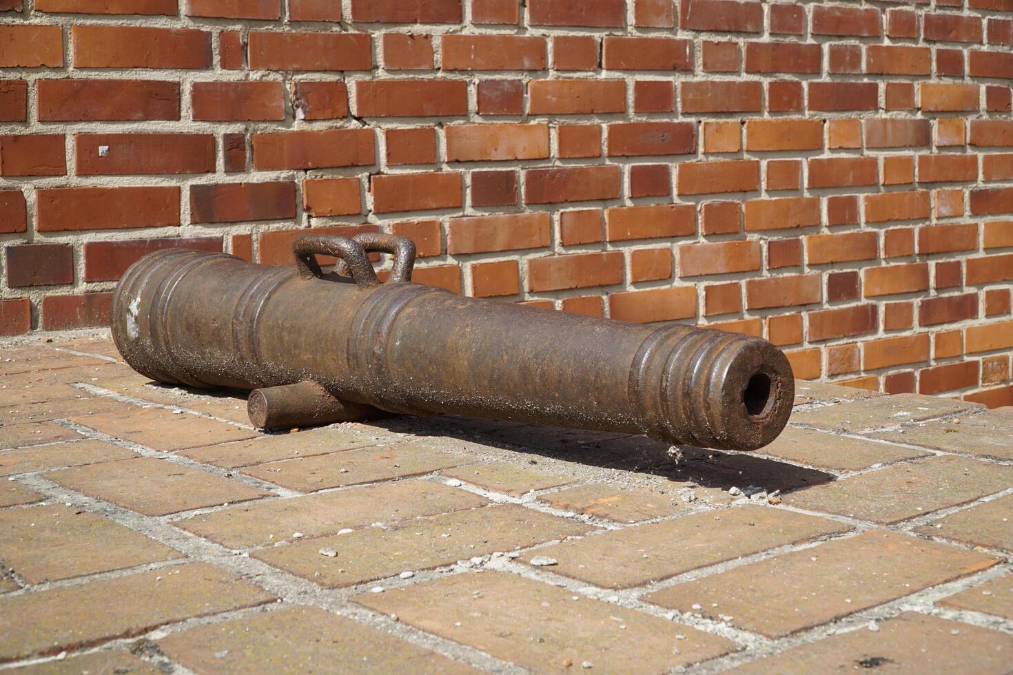 Ciechanow, Poland - June 8th, 2024 - Cannon at Castle of the Masovian Dukes photo