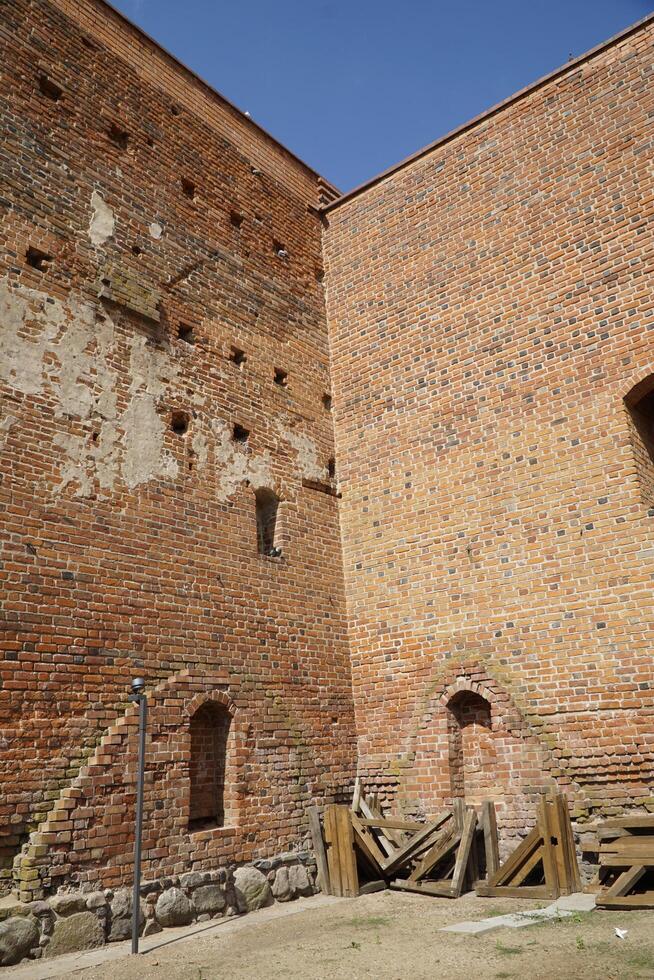 Ciechanow, Poland - June 8th, 2024 - Ruins of basements at Castle of the Masovian Dukes photo