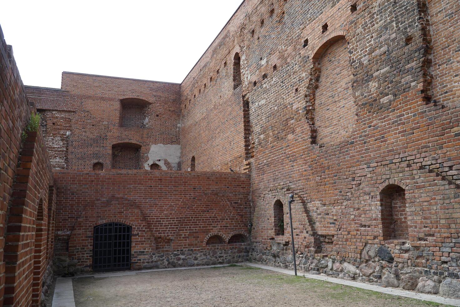 Ciechanow, Poland - June 8th, 2024 - Ruins of basements at Castle of the Masovian Dukes photo