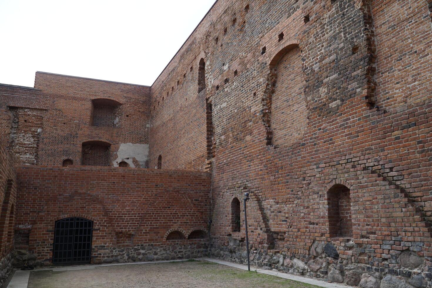 Ciechanow, Poland - June 8th, 2024 - Ruins of basements at Castle of the Masovian Dukes photo