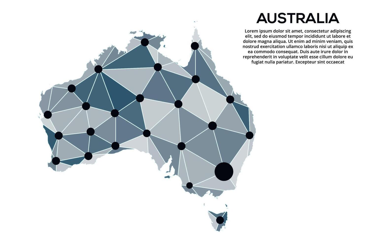 Communication network map. image of a low poly global map with city lights. Map in the form of lines and dots vector