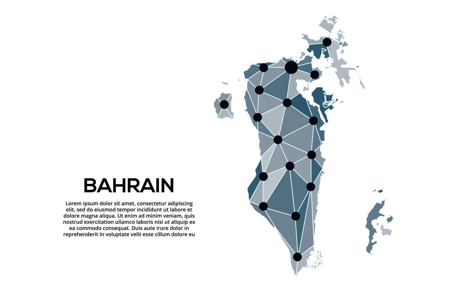 Communication network map. image of a low poly global map with city lights. Map in the form of lines and dots vector