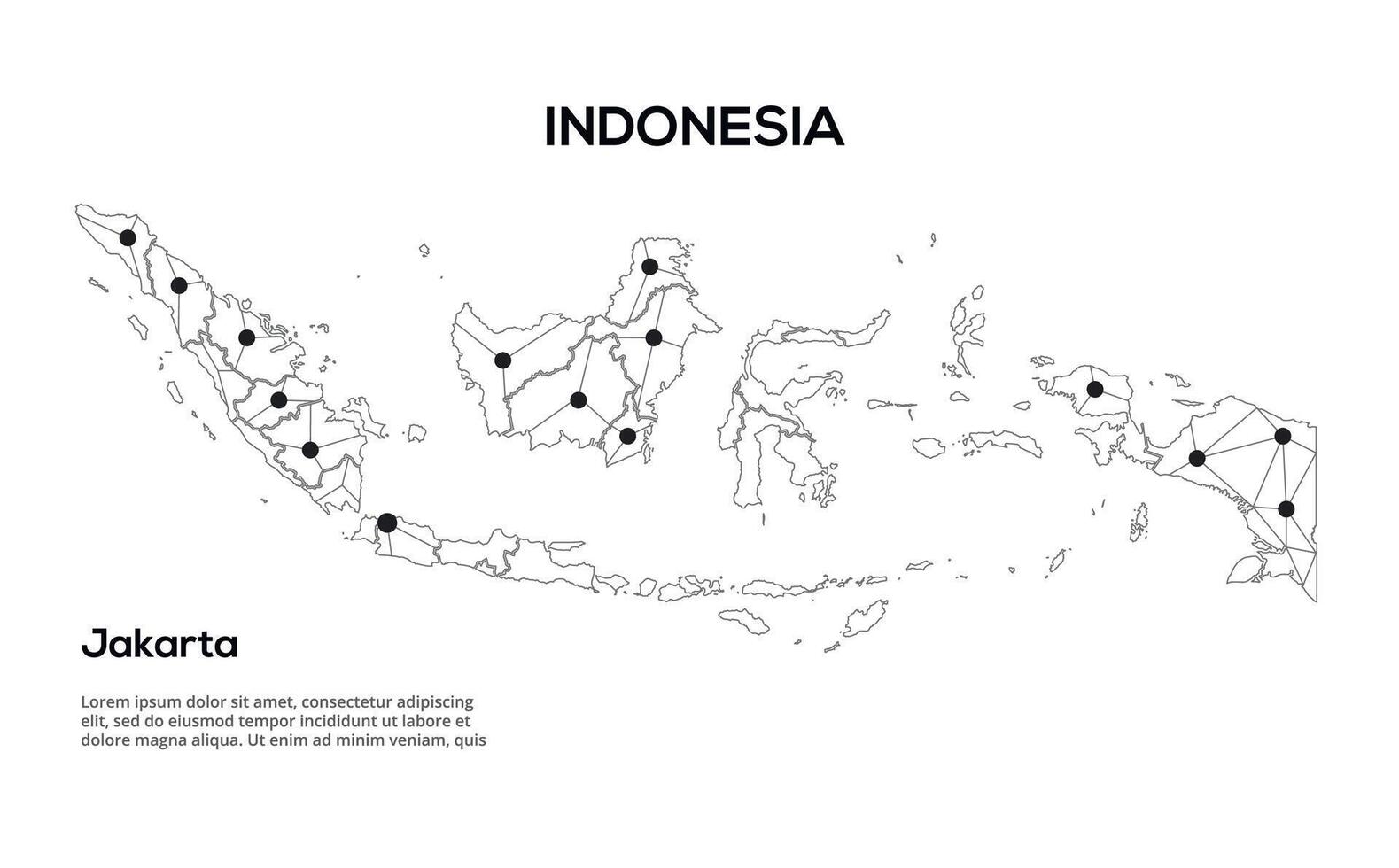 Communication network map. image of a low poly global map with city lights. Map in the form of lines and dots vector