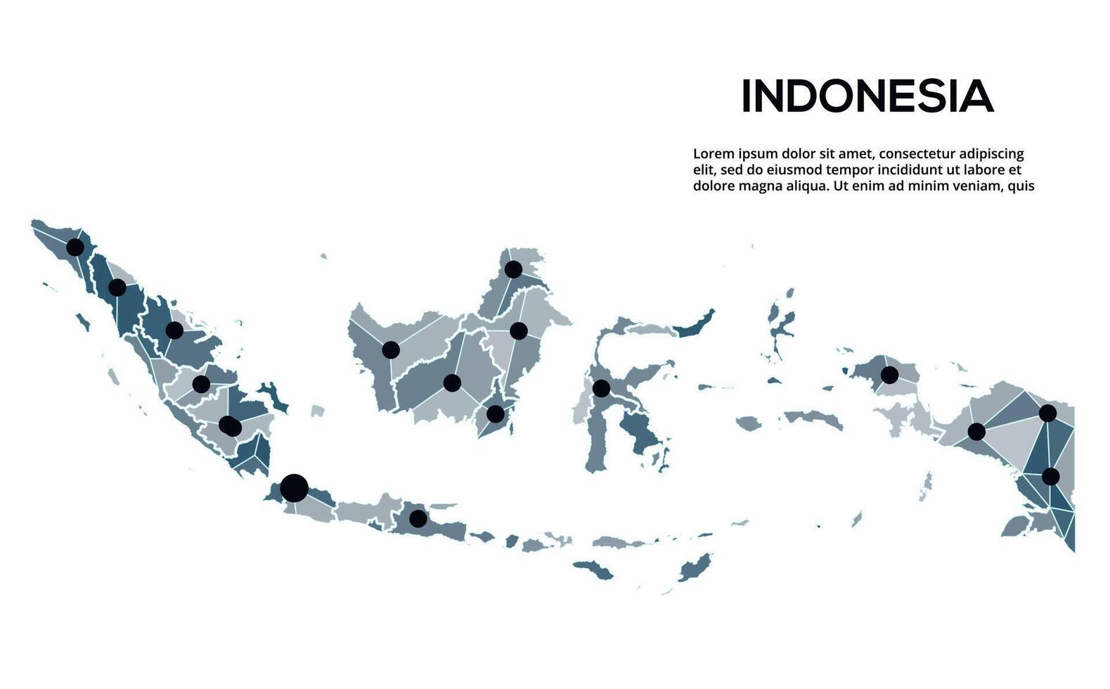 Communication network map. image of a low poly global map with city lights. Map in the form of lines and dots vector