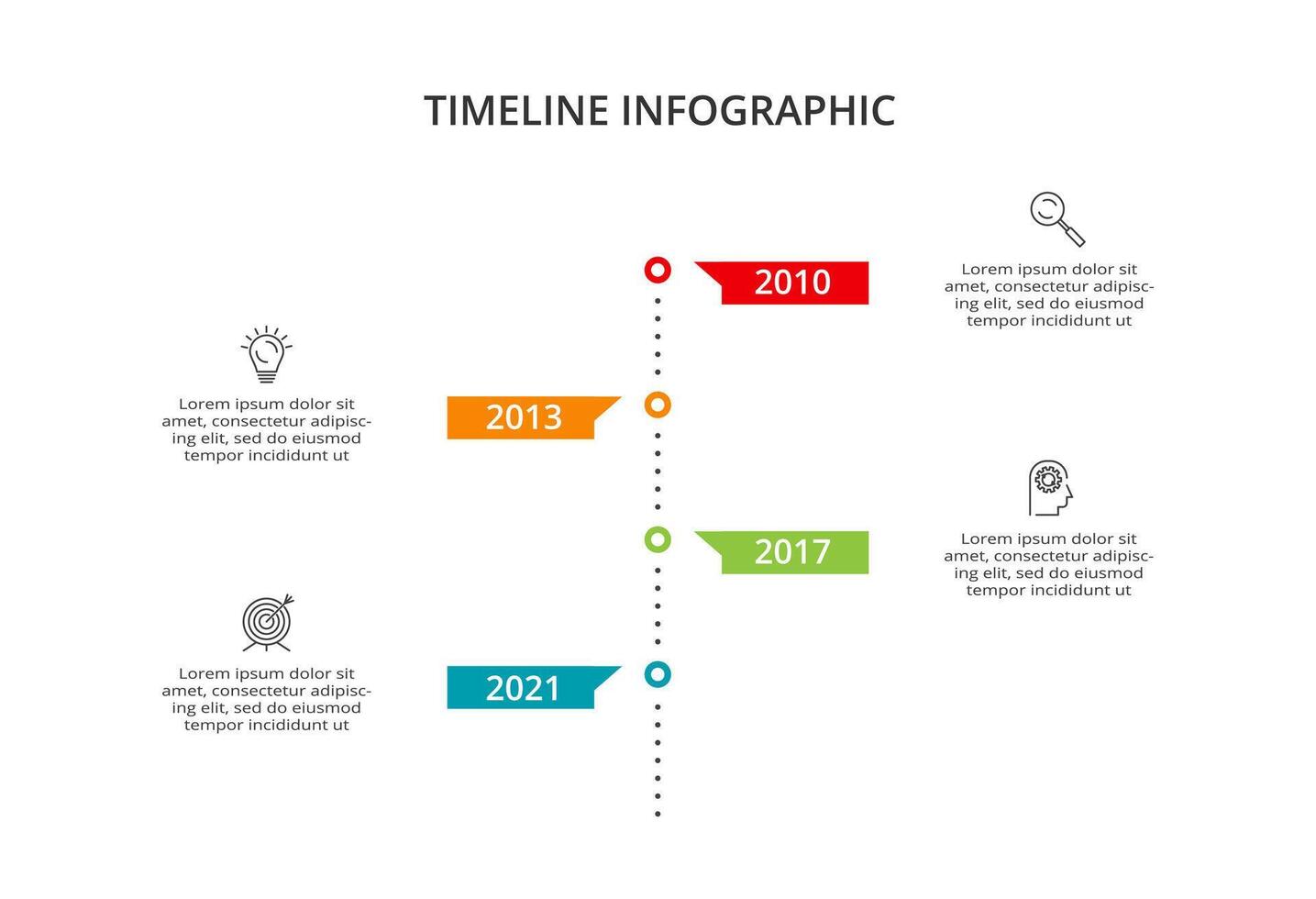 Creative concept for infographic with 4 steps, options, parts or processes. Business data visualization. vector