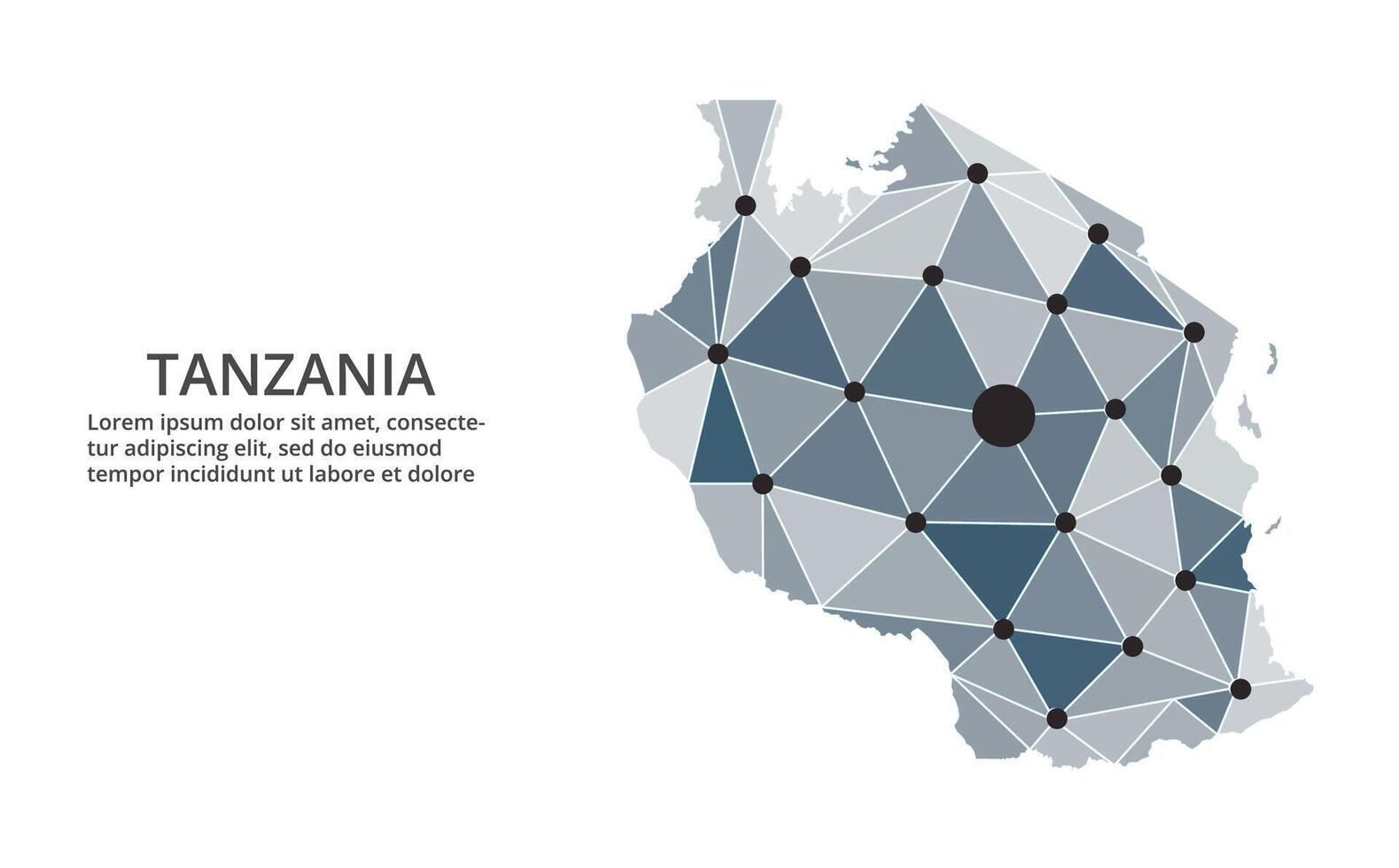 Communication network map. image of a low poly global map with city lights. Map in the form of lines and dots vector