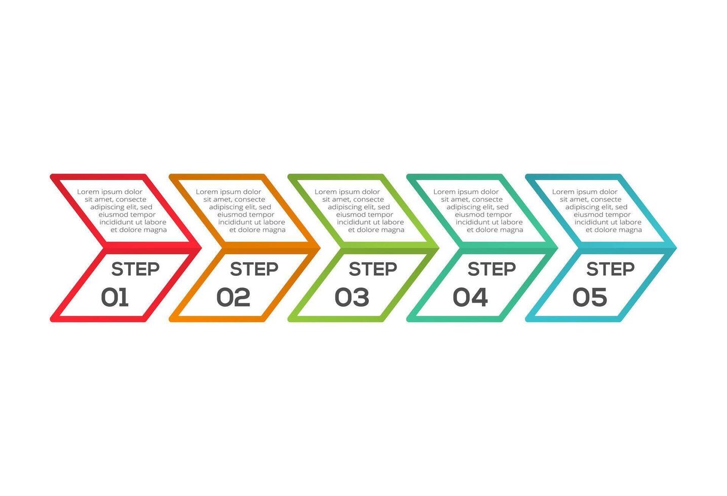Creative concept for infographic with 5 steps, options, parts or processes. Business data visualization. vector