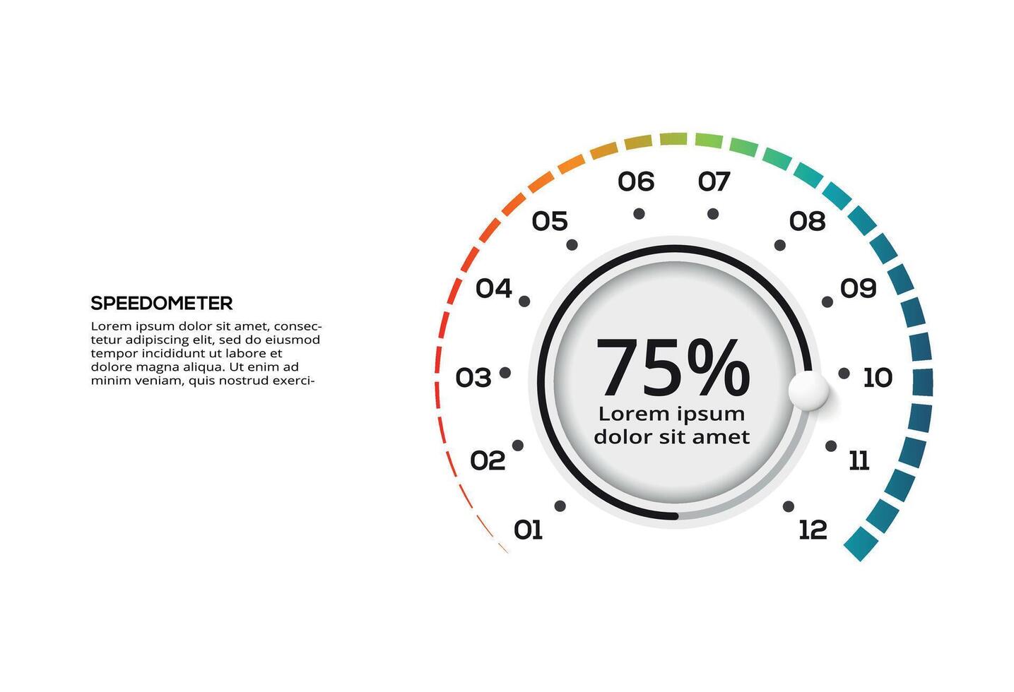 Creative concept for infographic with 12 steps, options, parts or processes. Business data visualization. vector
