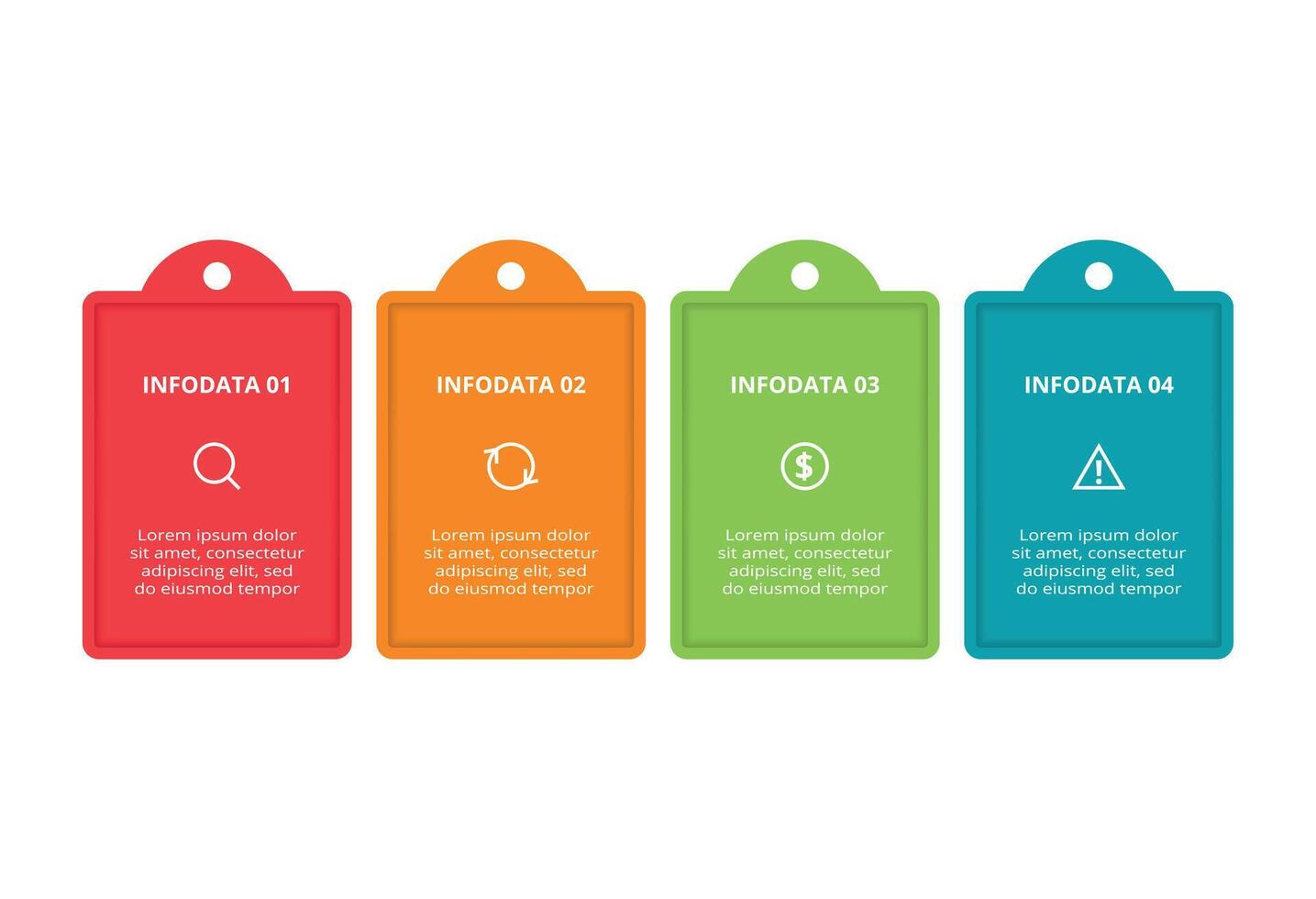 Creative concept for infographic with 4 steps, options, parts or processes. Business data visualization. vector