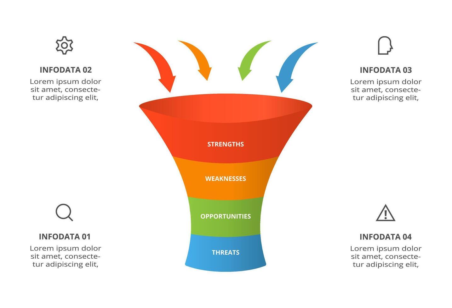 Creative concept for infographic with 4 steps, options, parts or processes. Business data visualization. vector