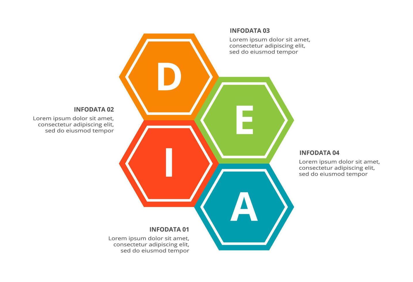 Creative concept for infographic with 4 steps, options, parts or processes. Business data visualization. vector