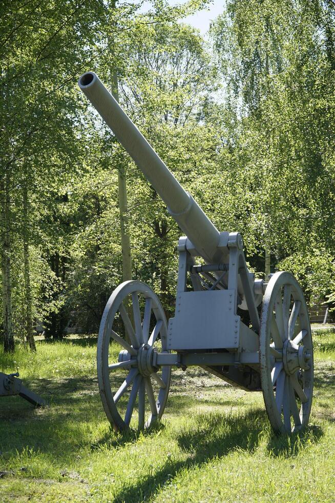 Gizycko, Poland - May 13th 2024 - Cannon at former Prussian Boyen Fortress photo