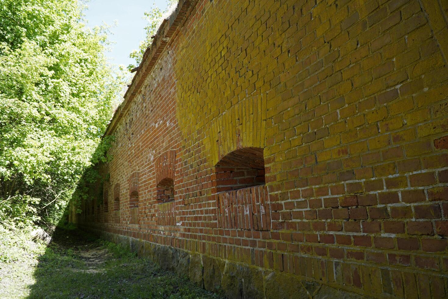 Gizycko, Poland - May 13th 2024 - Defensive walls at former Prussian Boyen Fortress photo