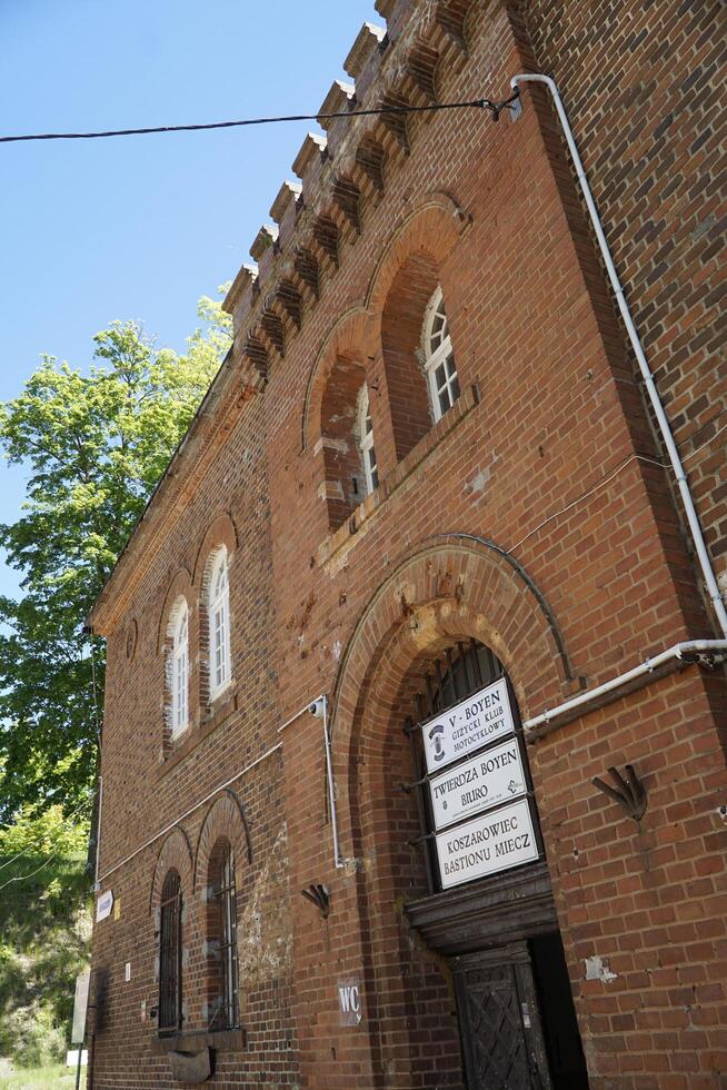 Gizycko, Poland - May 13th 2024 - Barrack building at former Prussian Boyen Fortress photo