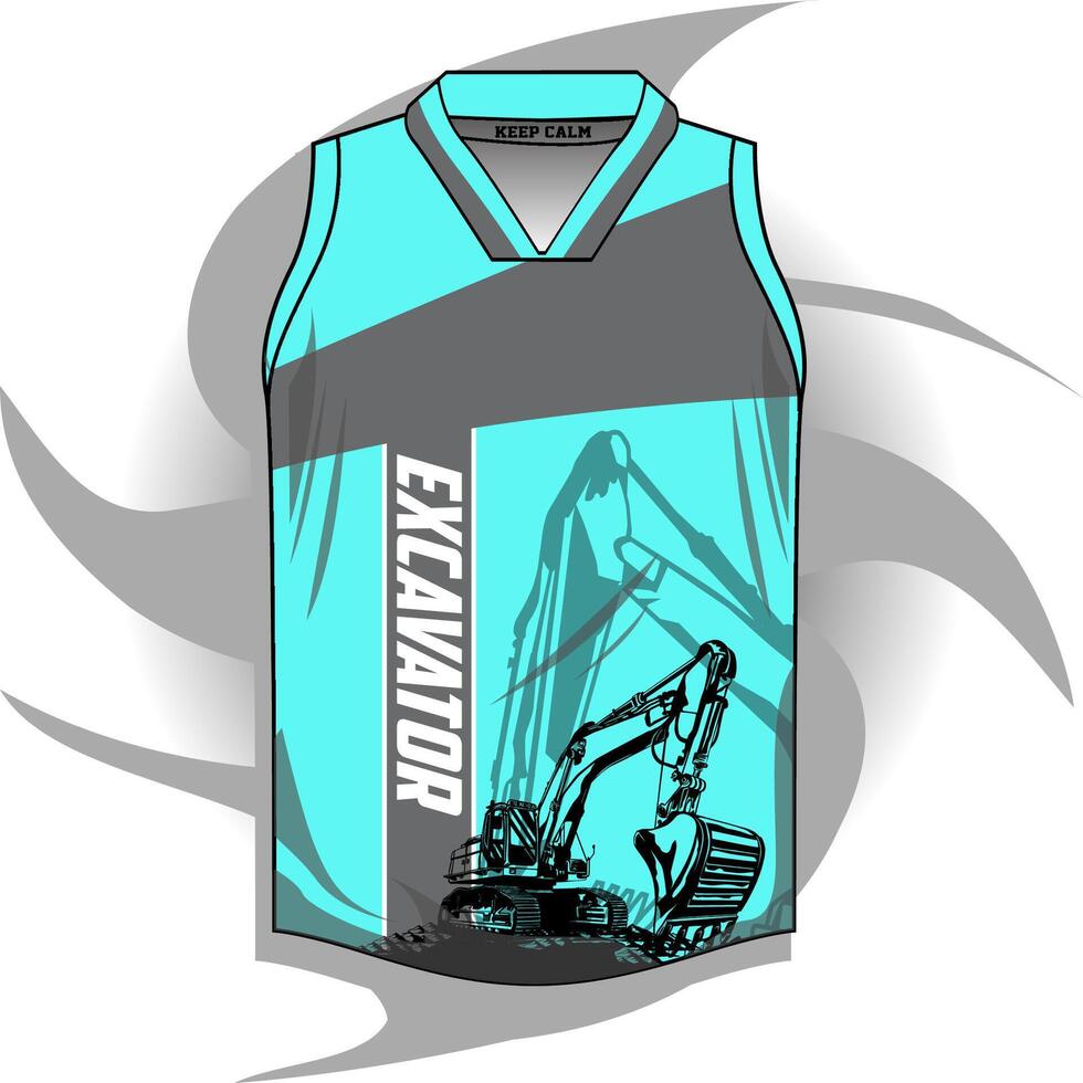 Background , jersey sport shirt template design for soccer Sport, basket ball, running uniform in front view, design very simple and easy to custom vector