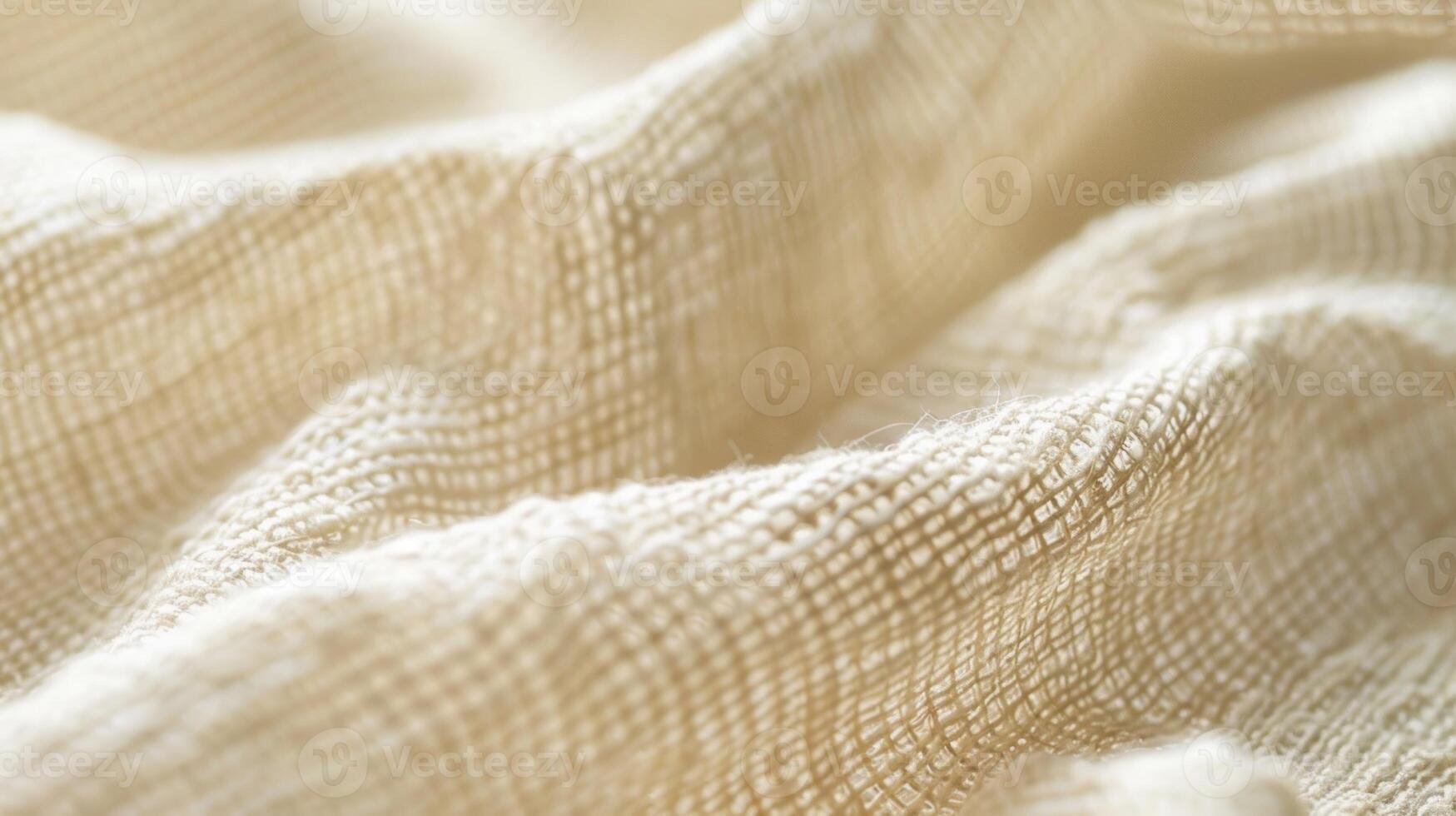 An upclose image of a lightcolored linen cloth with a delicate subtly raised pattern resembling tiny embossed dots spread across the surface photo