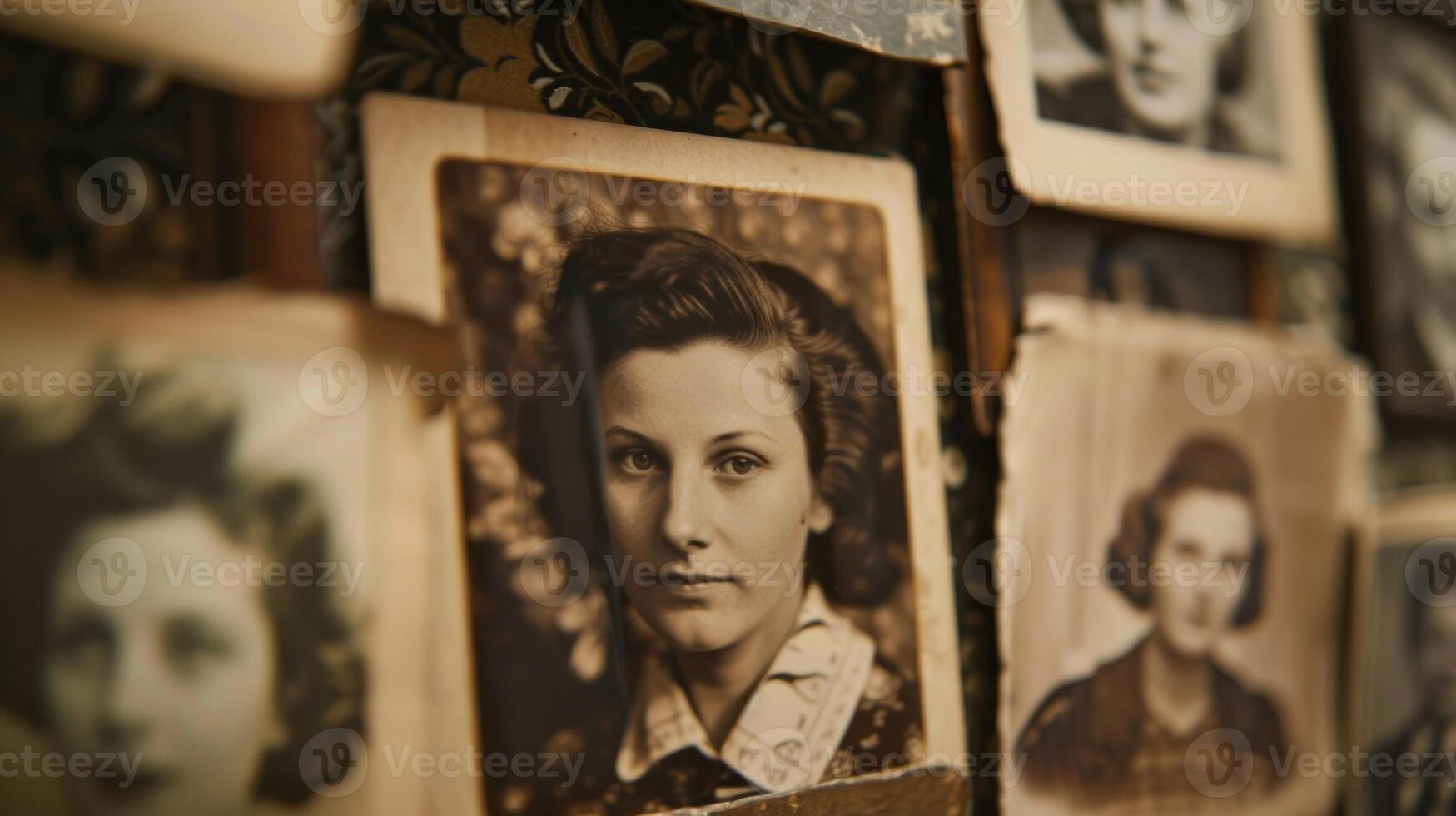 A series of photographs displayed on a computer screen representing a digital archive of personal stories and memories photo