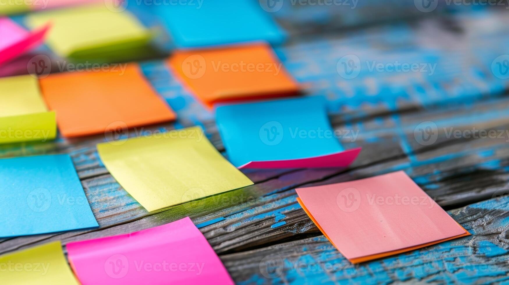 A personalized memory calendar with colorful sticky notes for daily memory exercises keeping the brain active and sharp photo