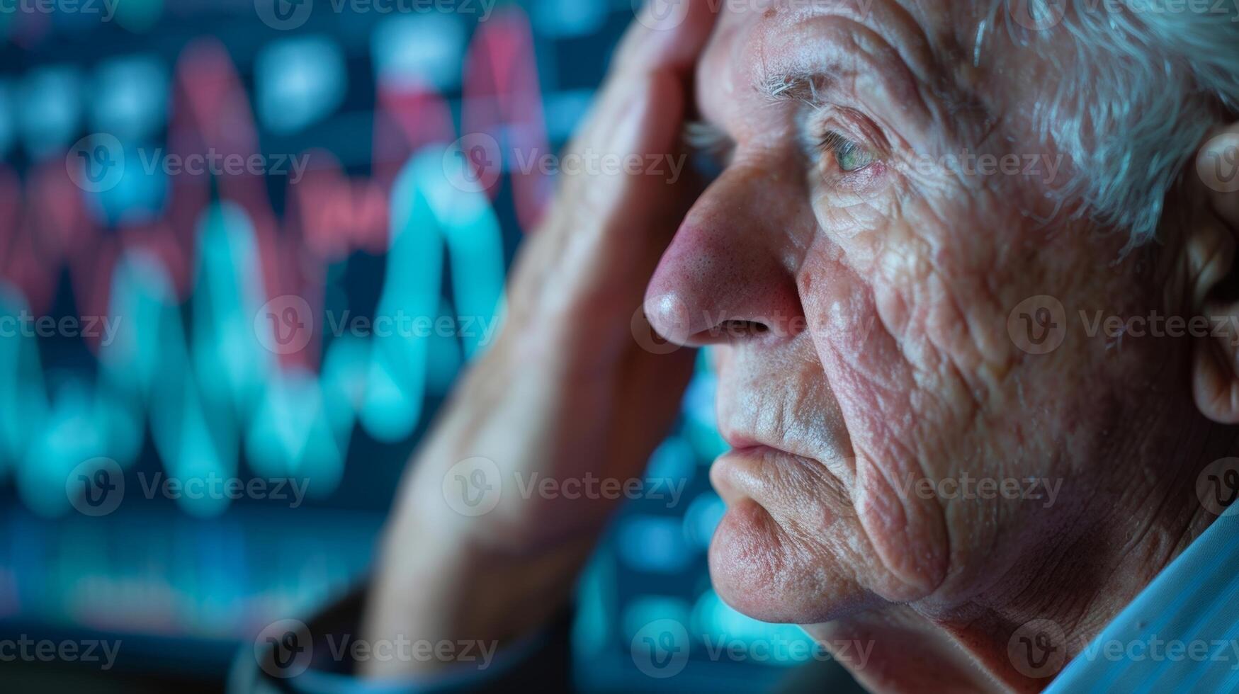 A graph showing the decline in various cognitive functions in the elderly population who do not get enough sleep photo