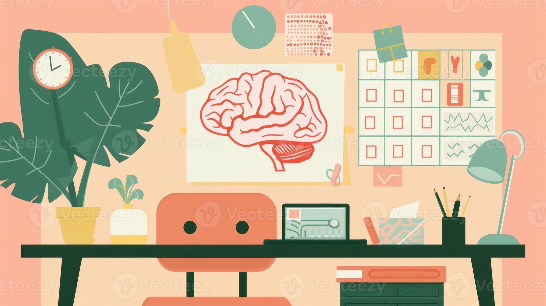 A visual chart depicting the benefits of maintaining a daily routine for brain health photo