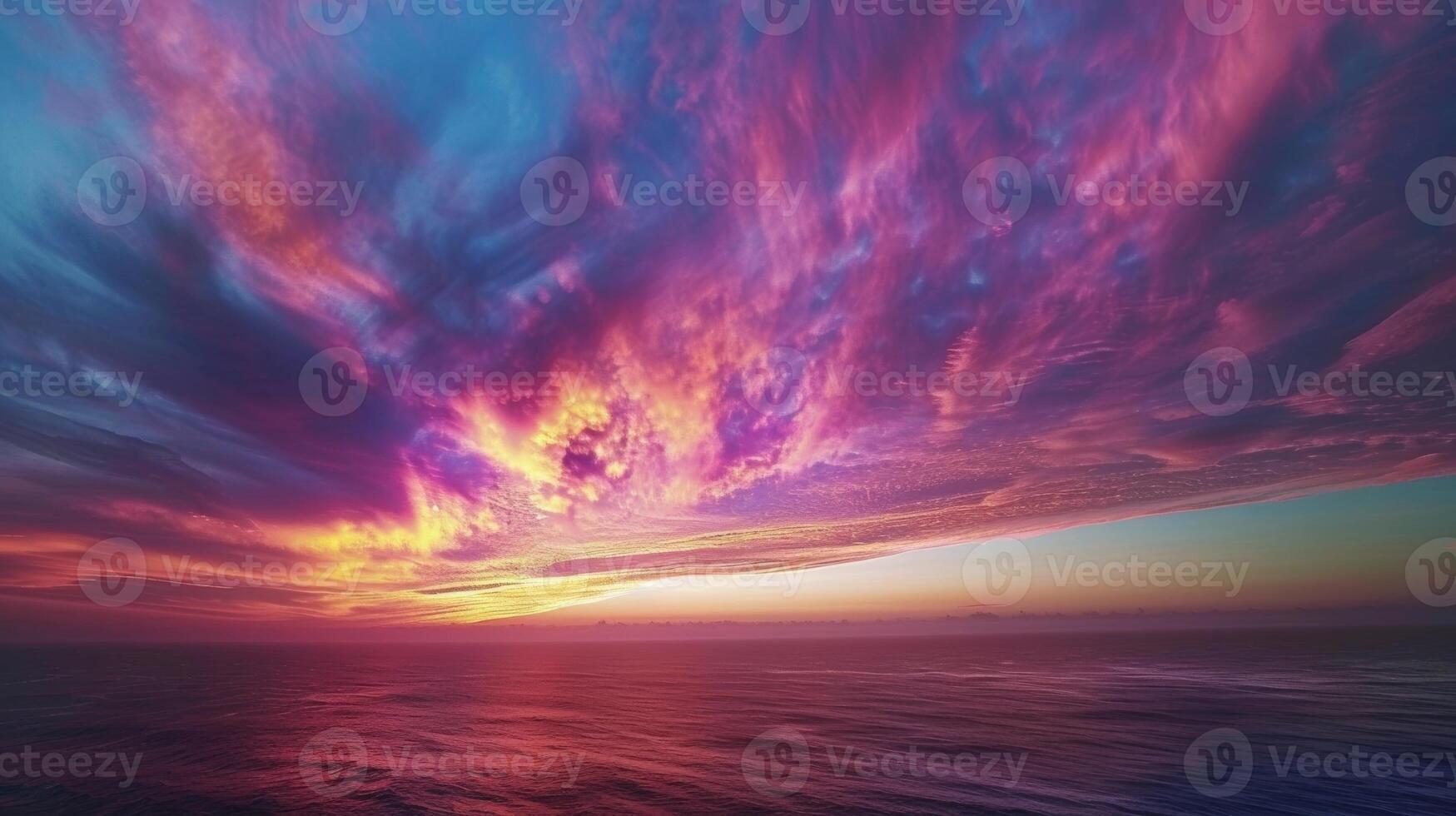 The aweinspiring sight of nacreous clouds stretching across the sky making it appear like a canvas painted by a skilled artist photo