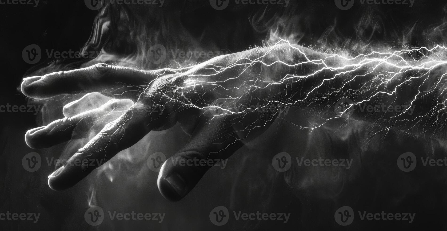 A long electric finger moves with precision and grace leaving behind a wake of awe and fear photo
