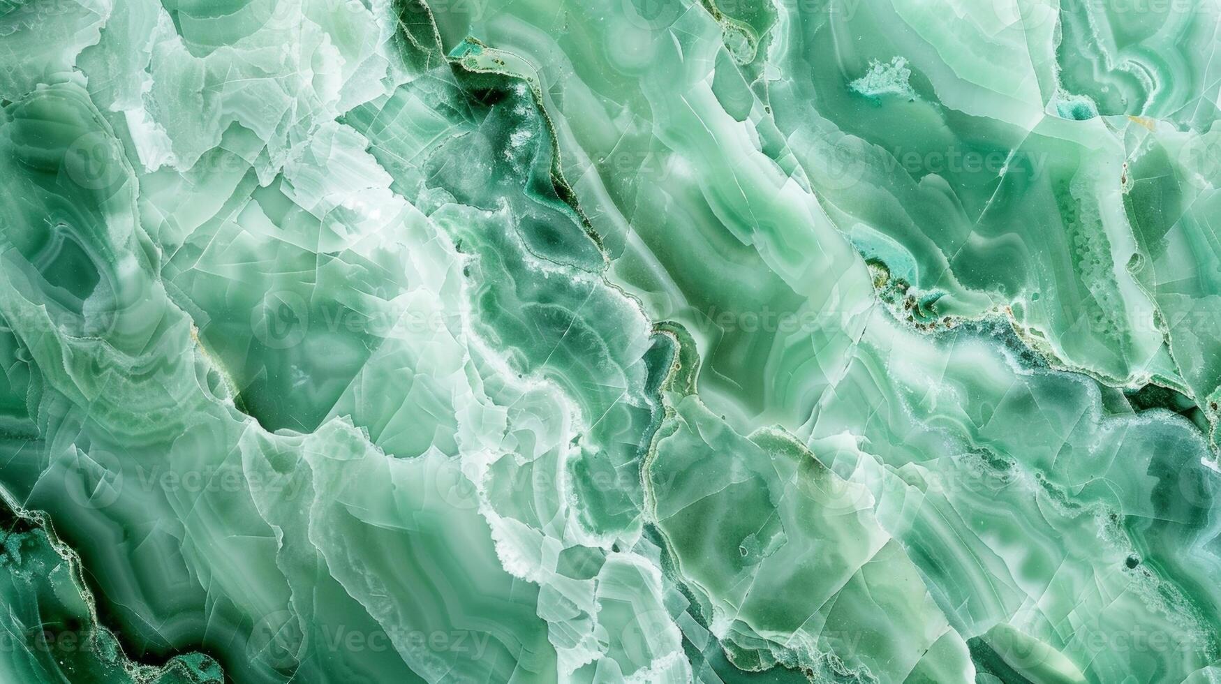 A closeup of a cooltoned green pattern resembling the mesmerizing texture of polished jade photo