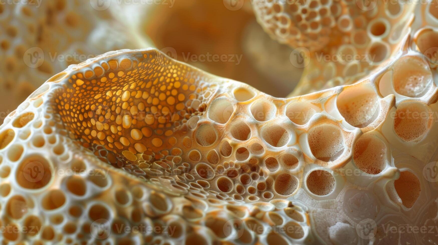 A closeup of the bumps on a bly gourd almost like soft waves frozen in time photo