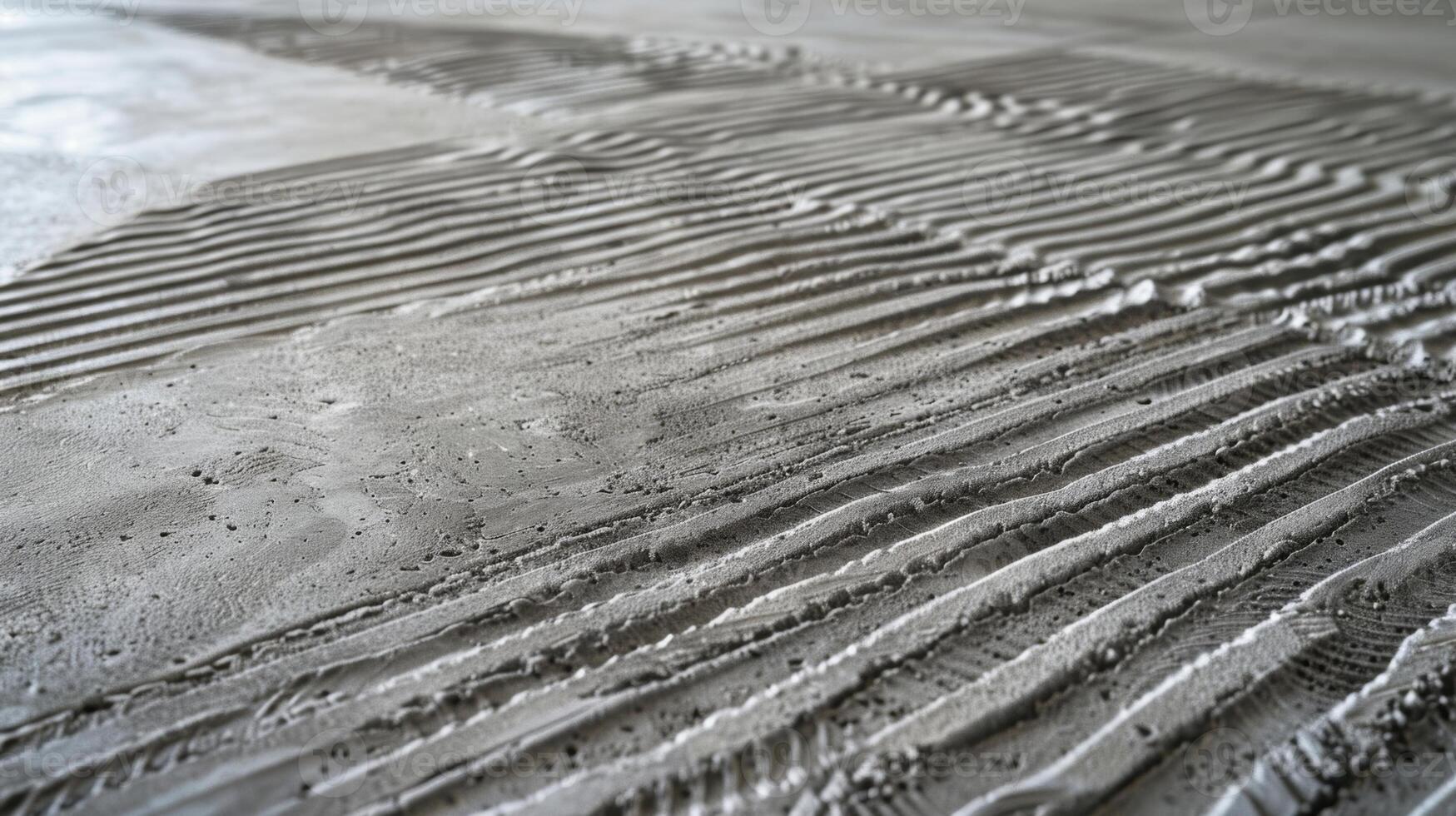 A closer look reveals an intricate network of overlapping lines and ridges on the concrete floor adding depth and dimension to its roughness photo