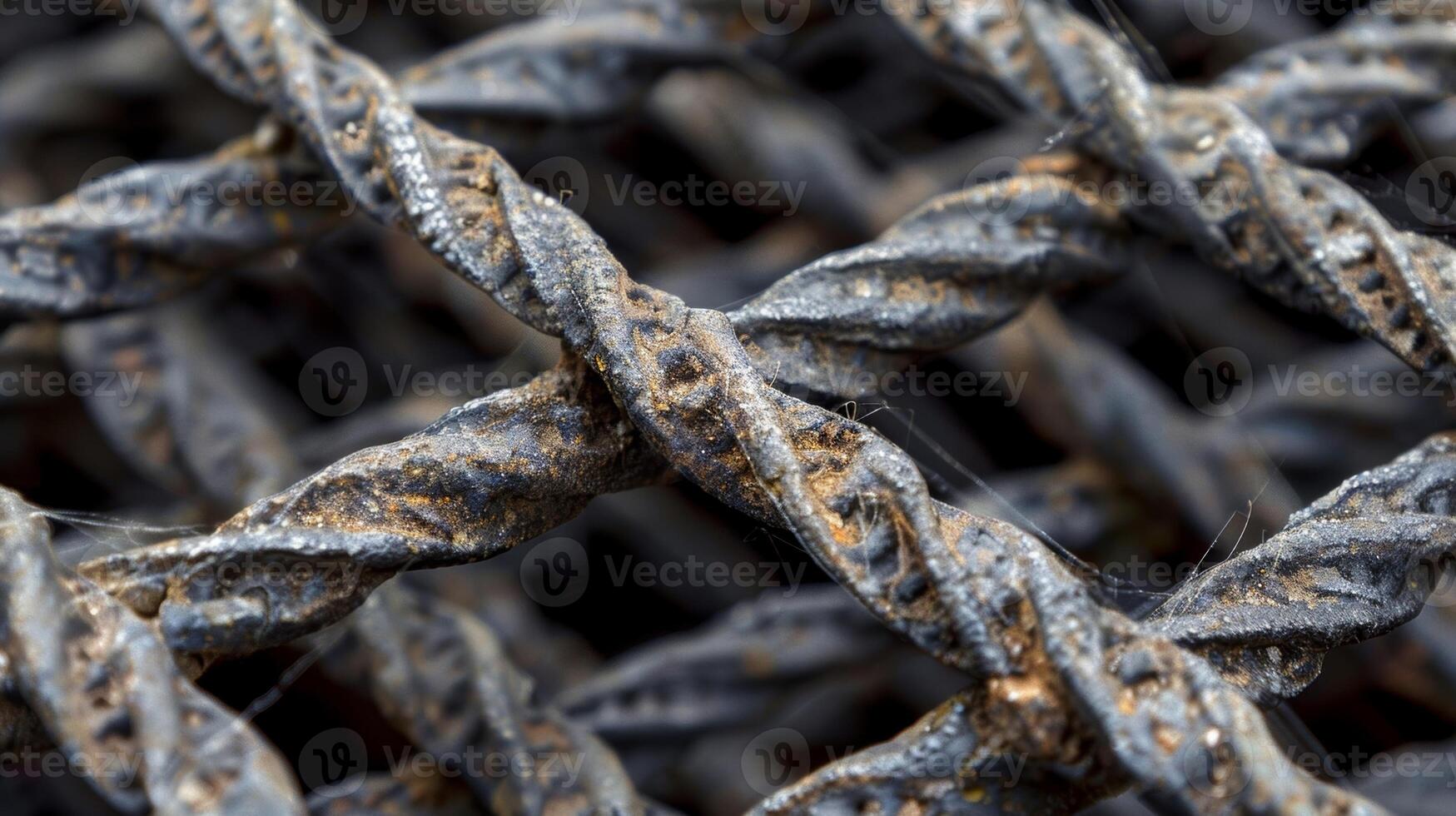 Small intricate patterns formed by the twisting and bending of a rebar creating a unique texture photo