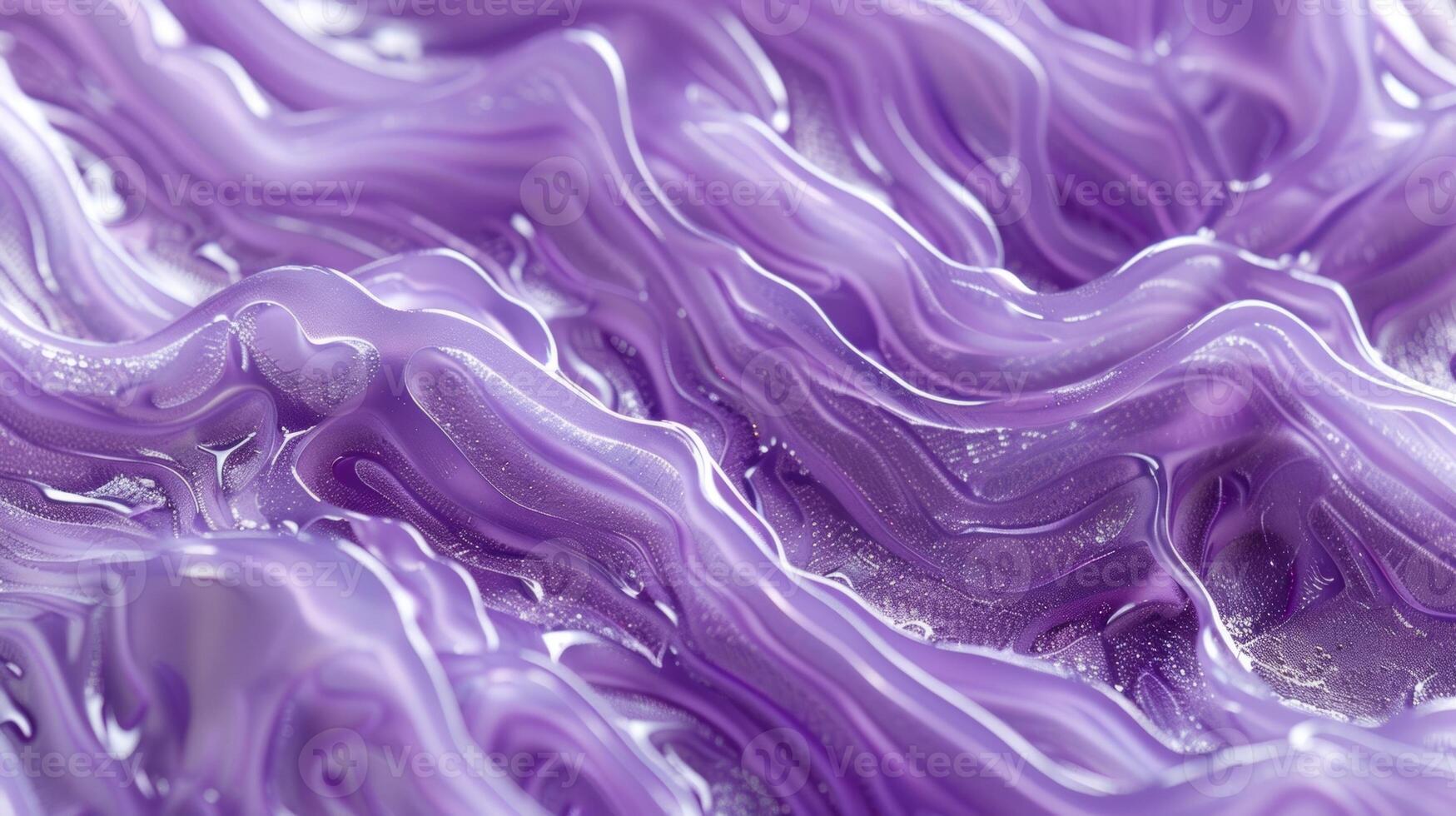 An extreme closeup of a purple silicone surface showcasing a unique pattern of swirls and waves giving it a rippled look photo