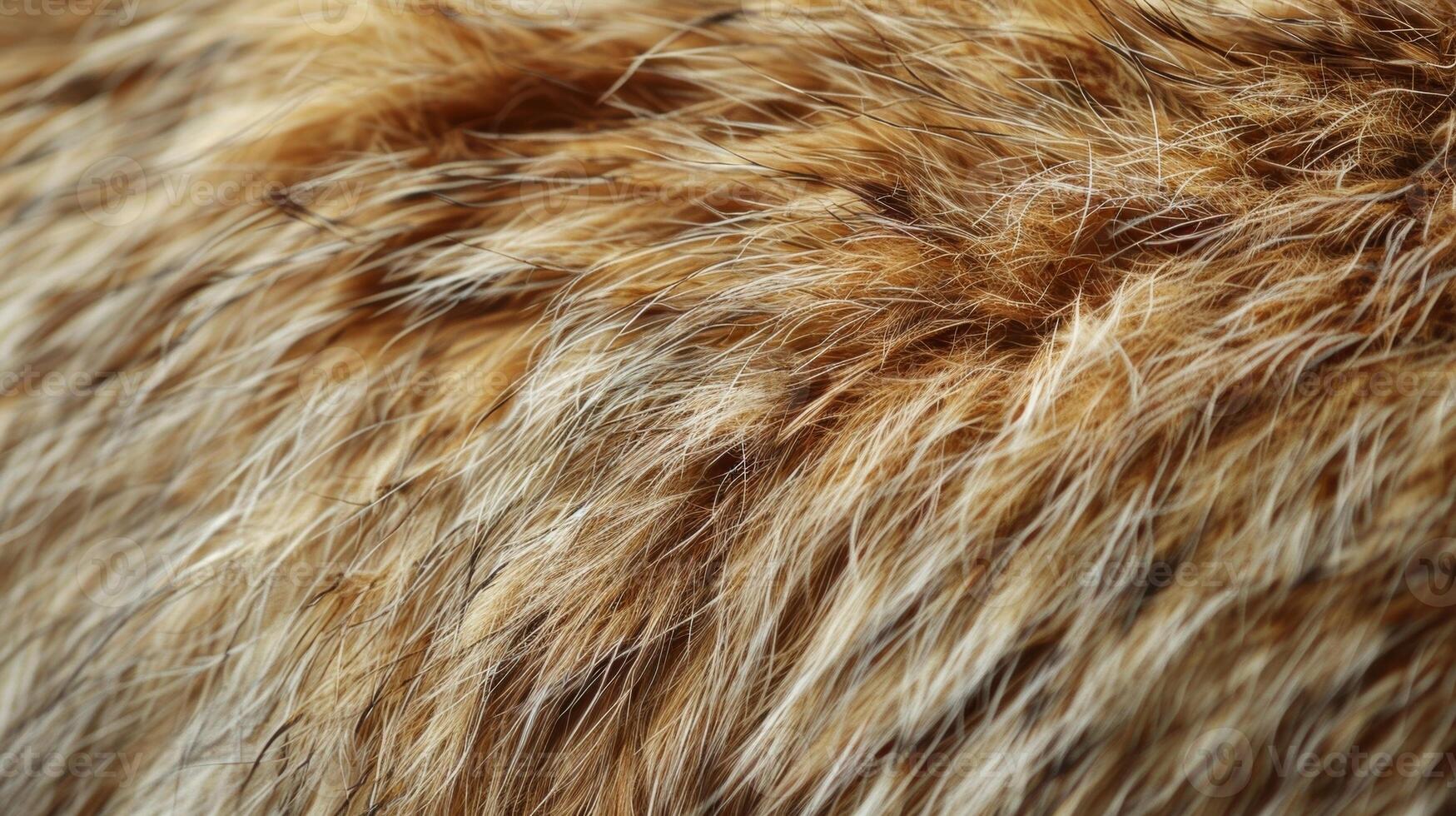 With a zoomedin perspective you can see the natural variations in color and pattern within the fuzzy fur giving it a unique and organic appearance photo